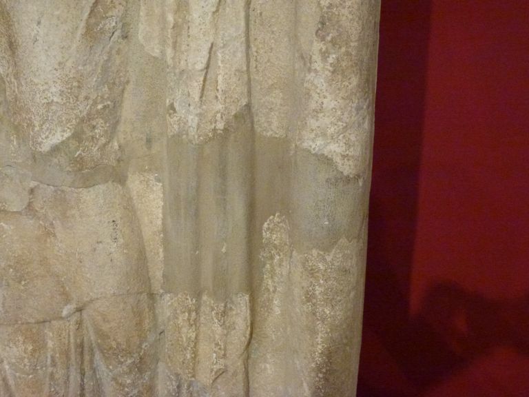 Stato di conservazione prima del restauro. Particolare